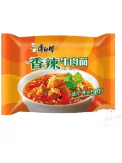 Лапша быстрого приготовления Kang Shi Fu Hot Beef Noodle с острой говядиной, 103г